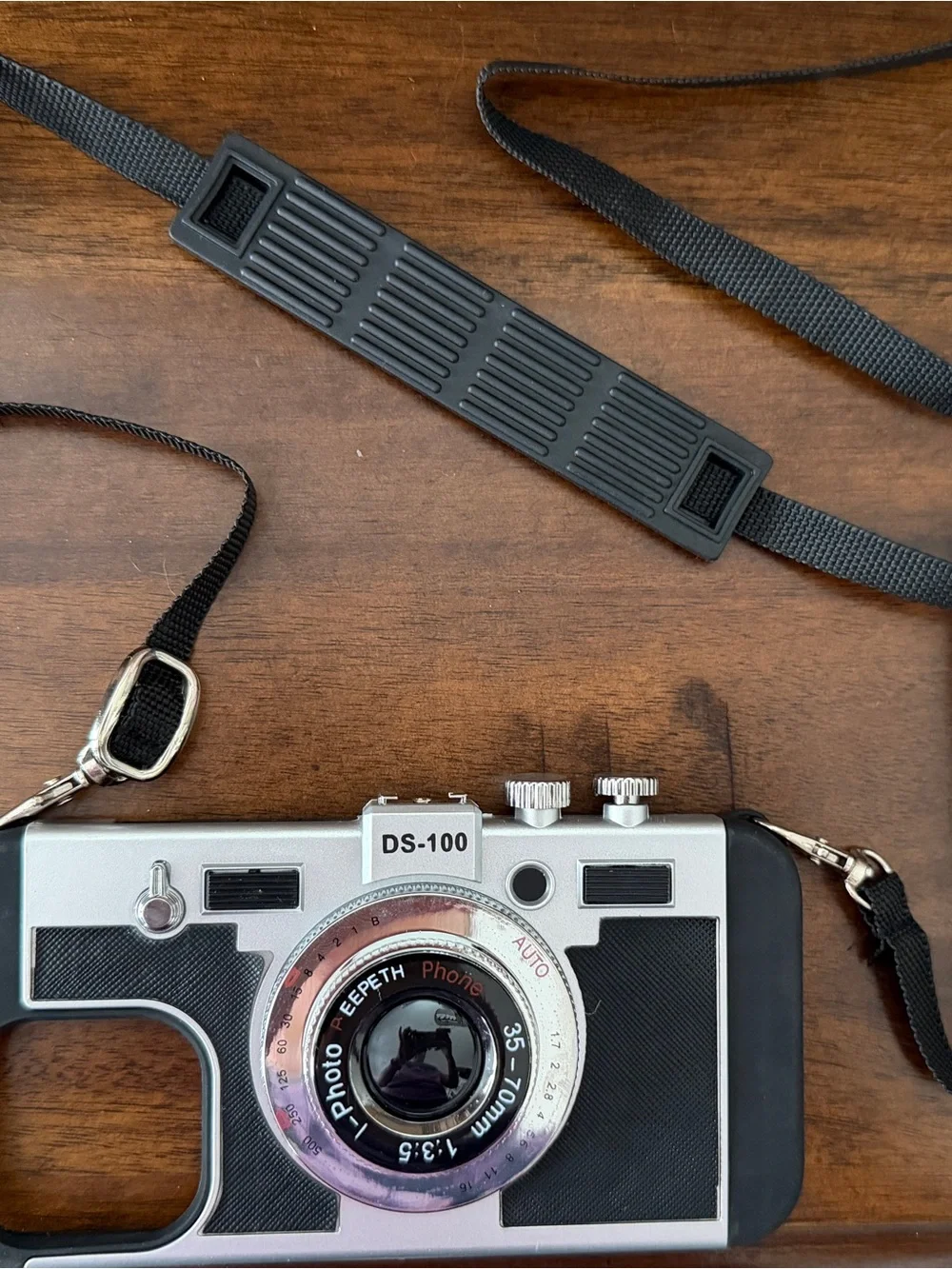 Emily In Paris Inspired iPhone 13 Pro Vintage Camera Phone Case shoulder strap